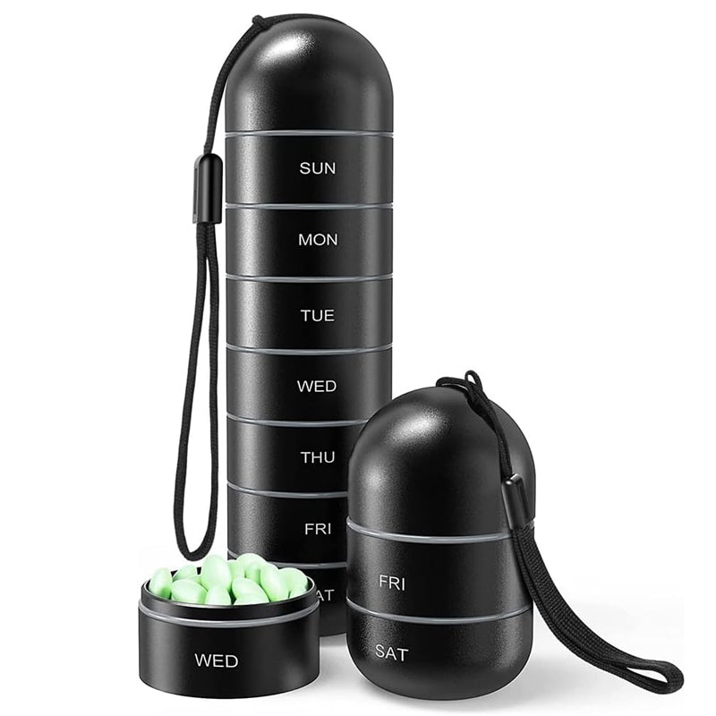 Koadclo | 7-Day Portable Pill Organizer for Travel