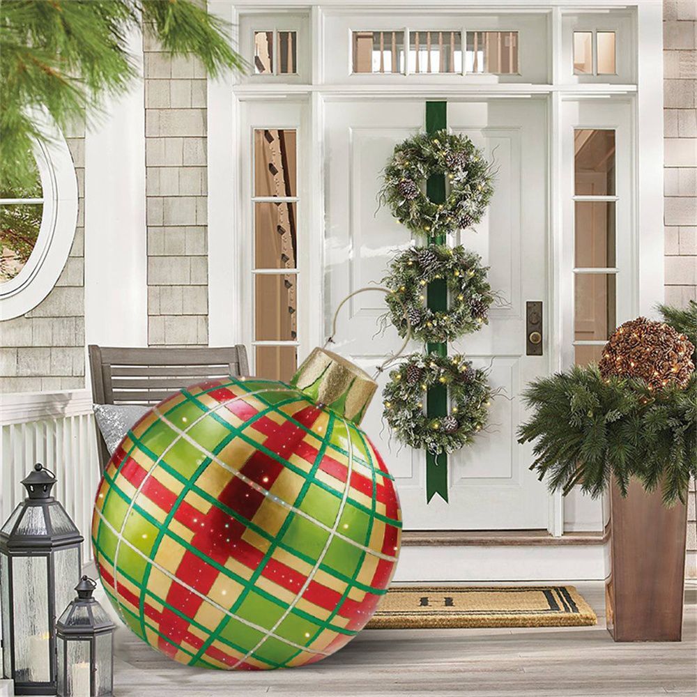 Koadclo | Inflatable Christmas Decoration Ball – Outdoor PVC Lighted Ornament