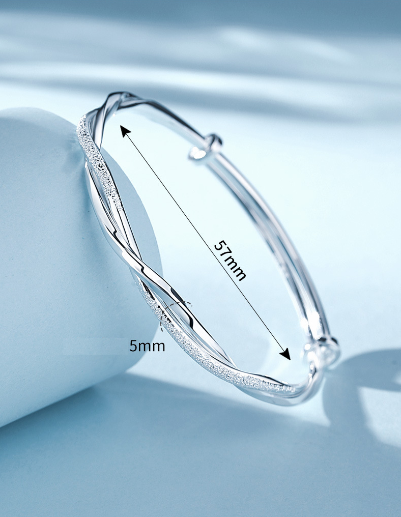 Koadclo | Elegant Woven Silver Bracelet