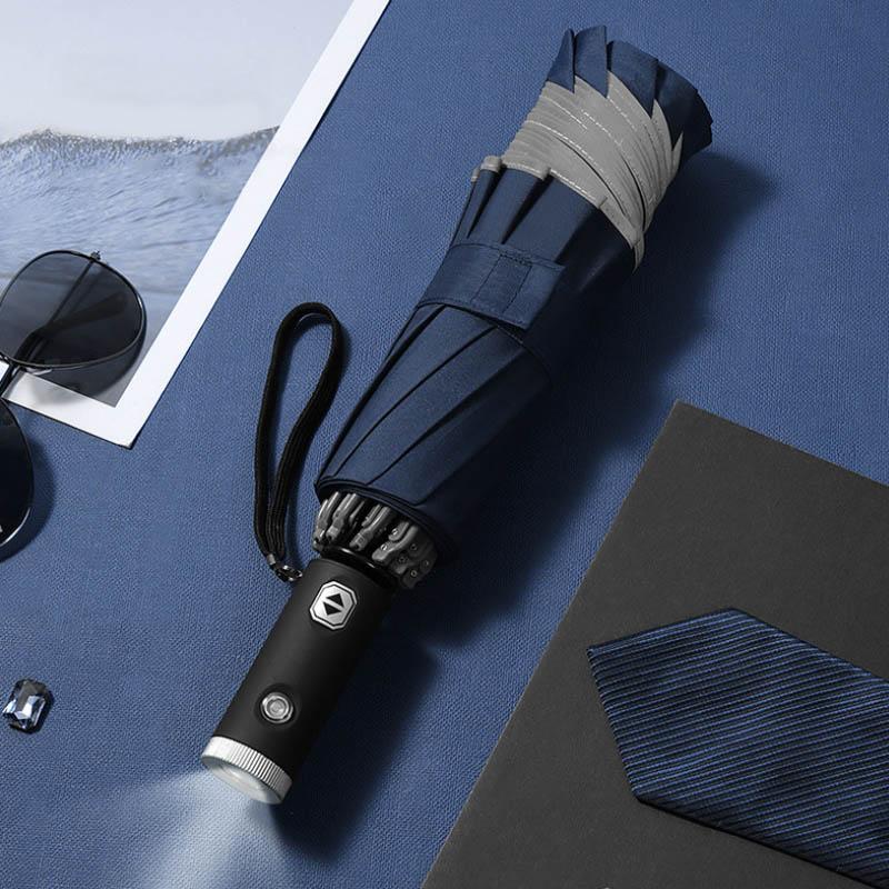 Koadclo | Automatic Foldable Umbrella – Compact Travel Umbrella with Reflective Edge