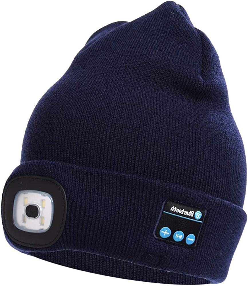 Koadclo | Bluetooth Beanie Hat with Light – Wireless Headphones Beanie for Winter & Hands-Free Calling