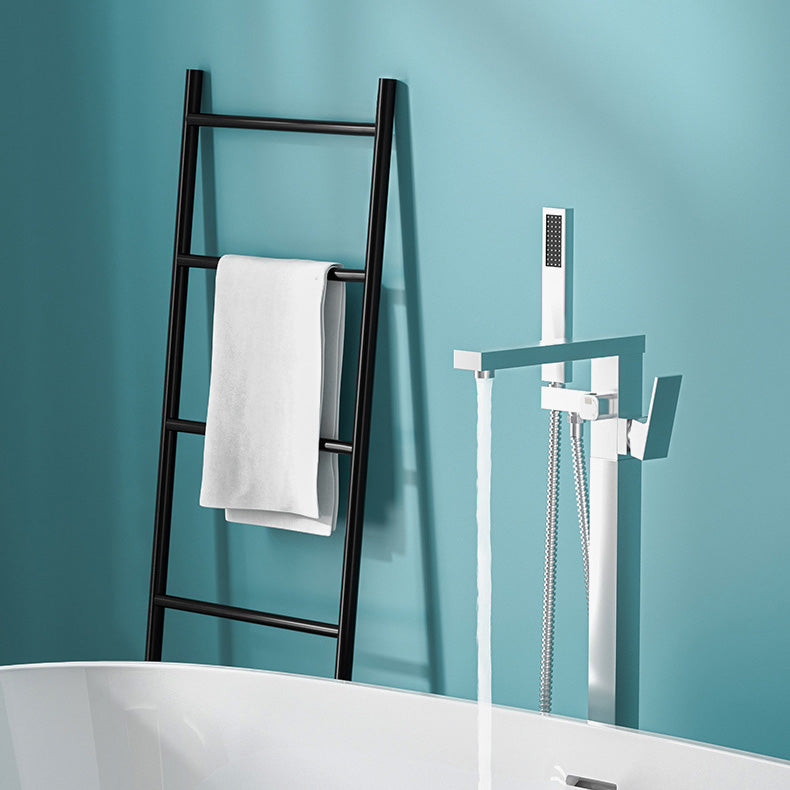 Koadclo | Modern Freestanding Bathtub Faucet - Copper Floor Mounted