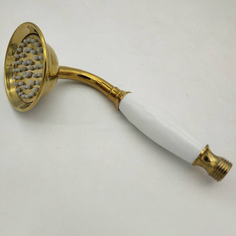 Koadclo | Traditional Handheld Shower Head with Hose - Polished Brass Wall Mounted