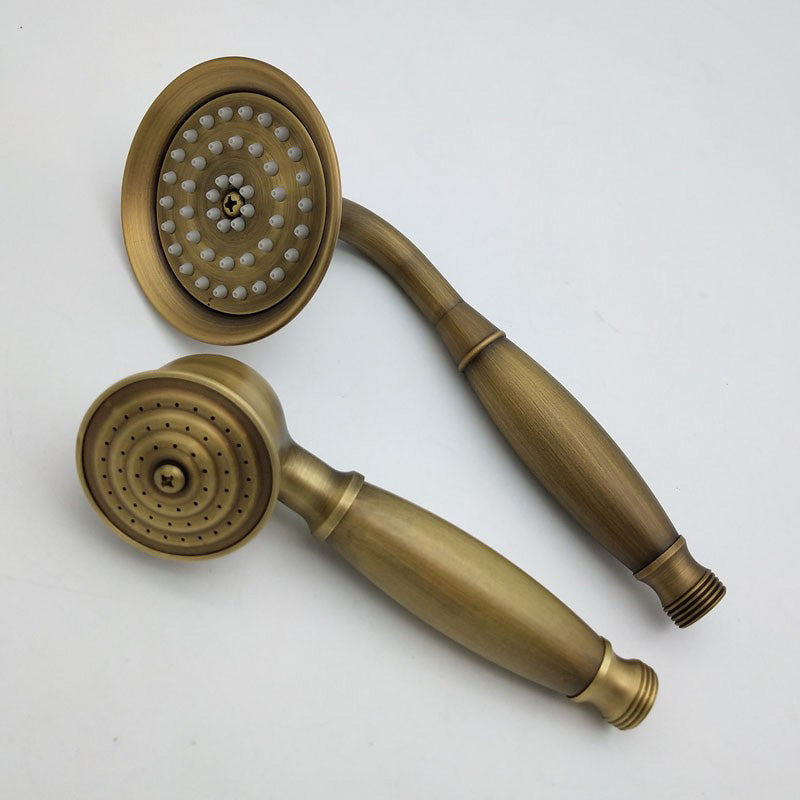 Koadclo | Traditional Handheld Shower Head with Hose - Polished Brass Wall Mounted