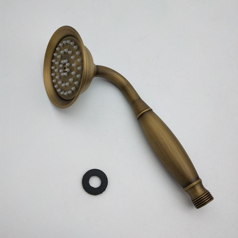 Koadclo | Traditional Handheld Shower Head with Hose - Polished Brass Wall Mounted