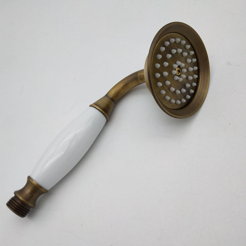 Koadclo | Traditional Handheld Shower Head with Hose - Polished Brass Wall Mounted