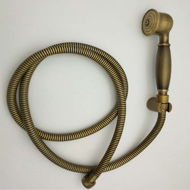 Koadclo | Traditional Handheld Shower Head with Hose - Polished Brass Wall Mounted