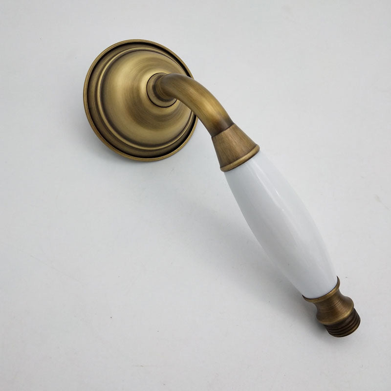Koadclo | Traditional Handheld Shower Head with Hose - Polished Brass Wall Mounted