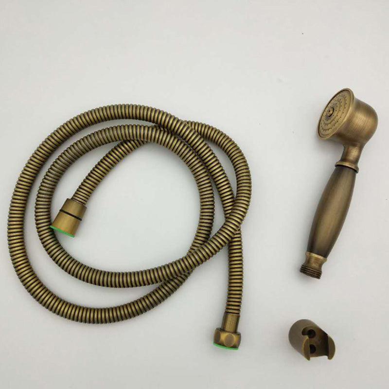 Koadclo | Traditional Handheld Shower Head with Hose - Polished Brass Wall Mounted