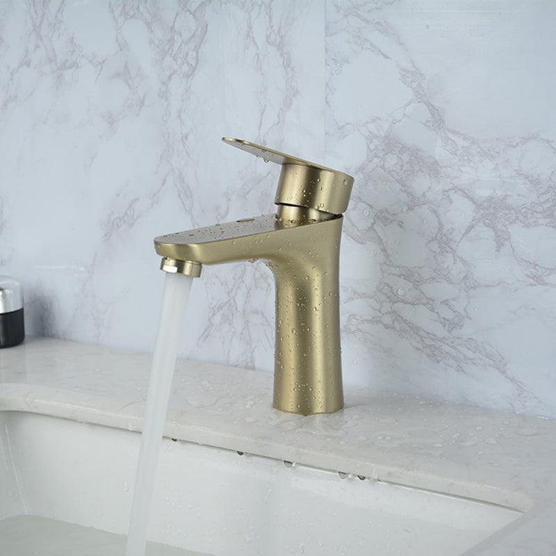 Koadclo | Modern Basin Tap - Monochrome Center Mount Low Arc Bathroom Faucet