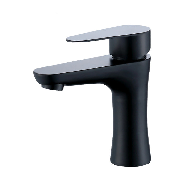 Koadclo | Modern Basin Tap - Monochrome Center Mount Low Arc Bathroom Faucet