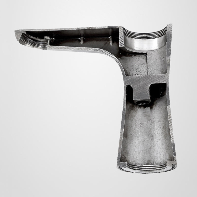 Koadclo | Modern Basin Tap - Monochrome Center Mount Low Arc Bathroom Faucet