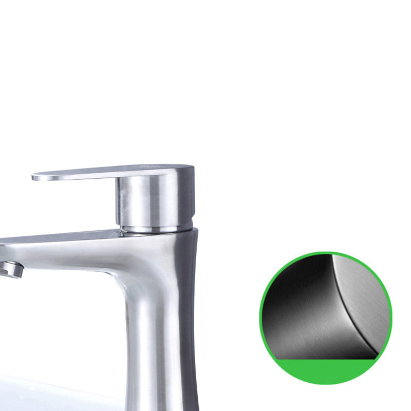Koadclo | Modern Basin Tap - Monochrome Center Mount Low Arc Bathroom Faucet
