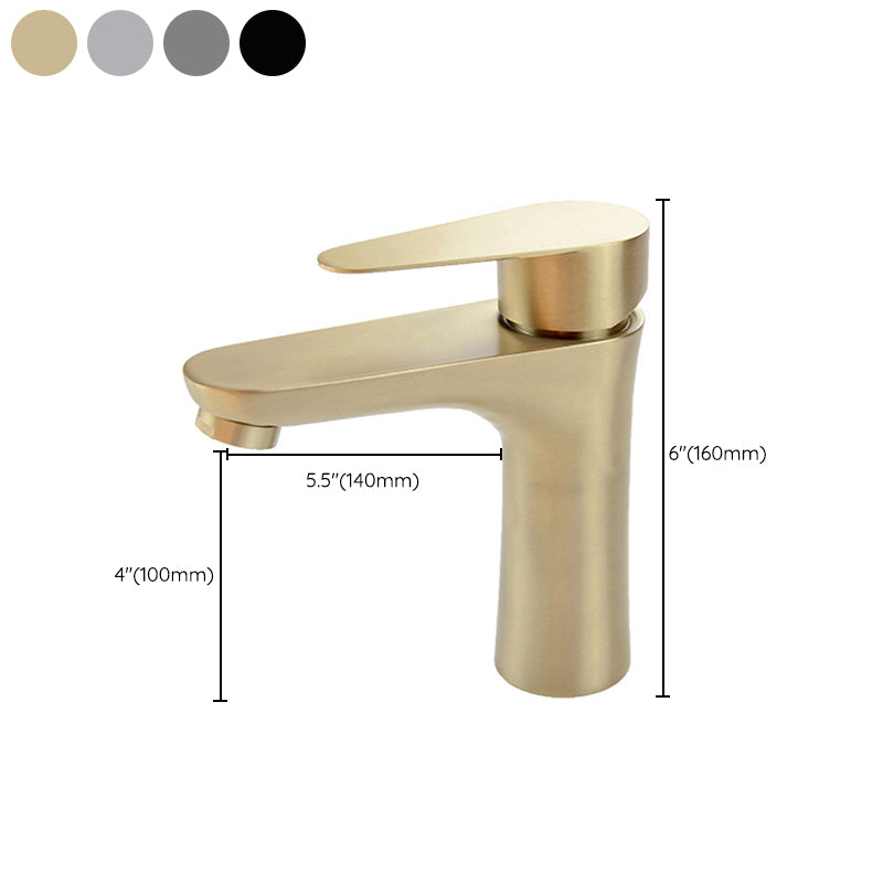 Koadclo | Modern Basin Tap - Monochrome Center Mount Low Arc Bathroom Faucet