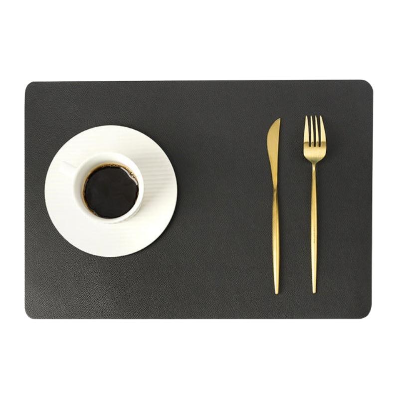 Koadclo | Modern Rectangular Waterproof PU Leather Placemats