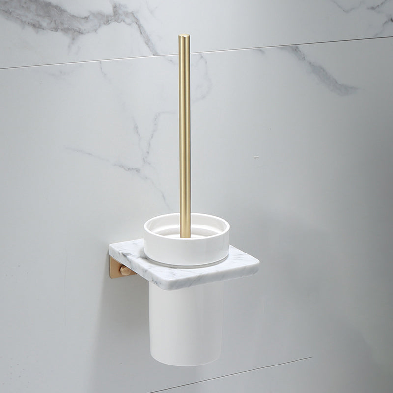 Koadclo | Polished Brass Bathroom Accessory Set - Marble Bathroom Hardware