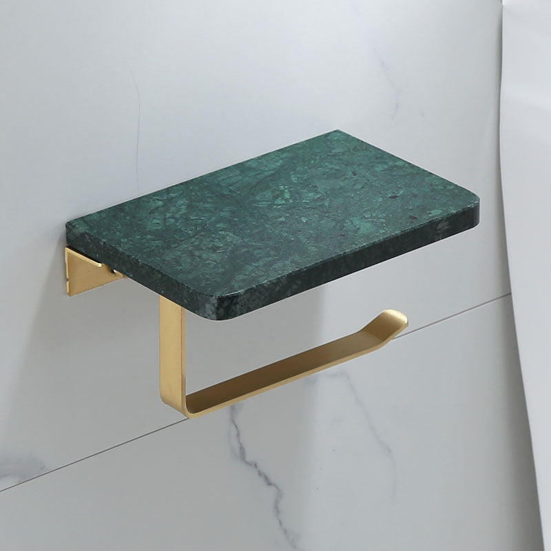 Koadclo | Polished Brass Bathroom Accessory Set - Marble Bathroom Hardware
