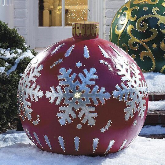 Koadclo | Inflatable Christmas Decoration Ball – Outdoor PVC Lighted Ornament