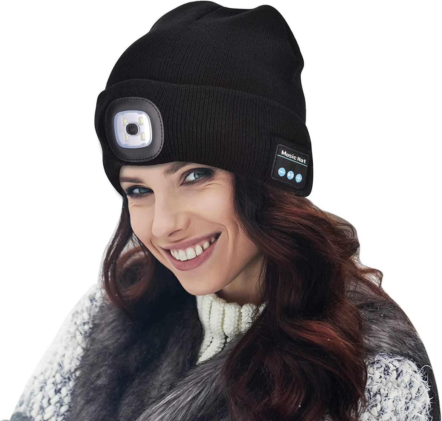 Koadclo | Bluetooth Beanie Hat with Light – Wireless Headphones Beanie for Winter & Hands-Free Calling