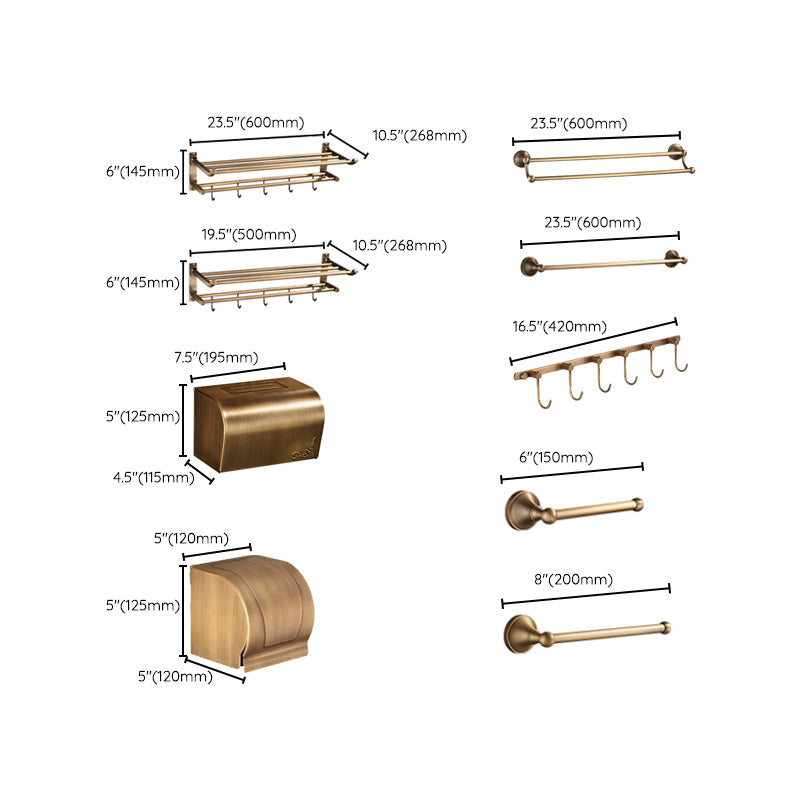 Koadclo | Vintage Bronze Bathroom Set - Traditional Bathroom Accessories