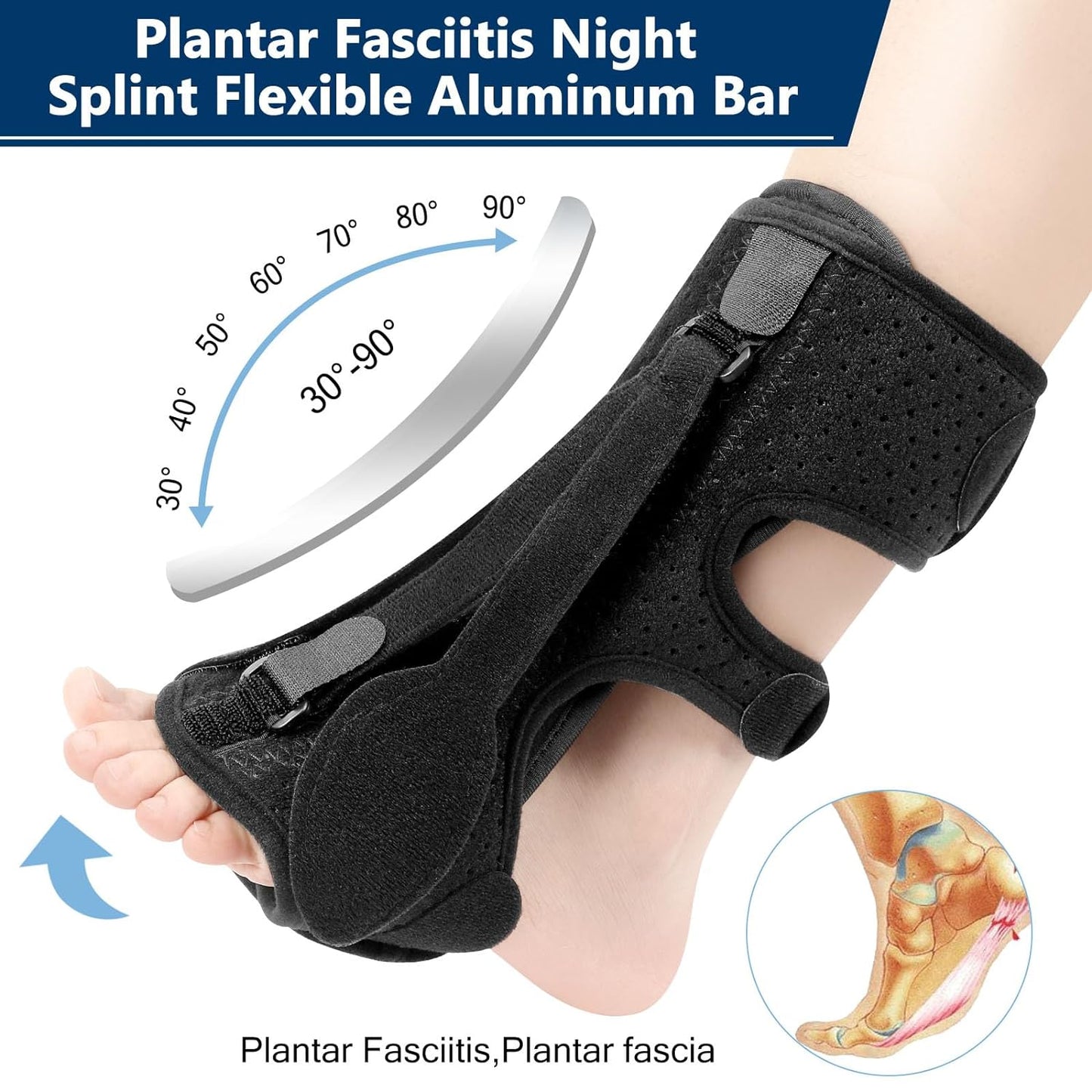 Koadclo | Night Splint for Plantar Fasciitis - Foot Support Brace