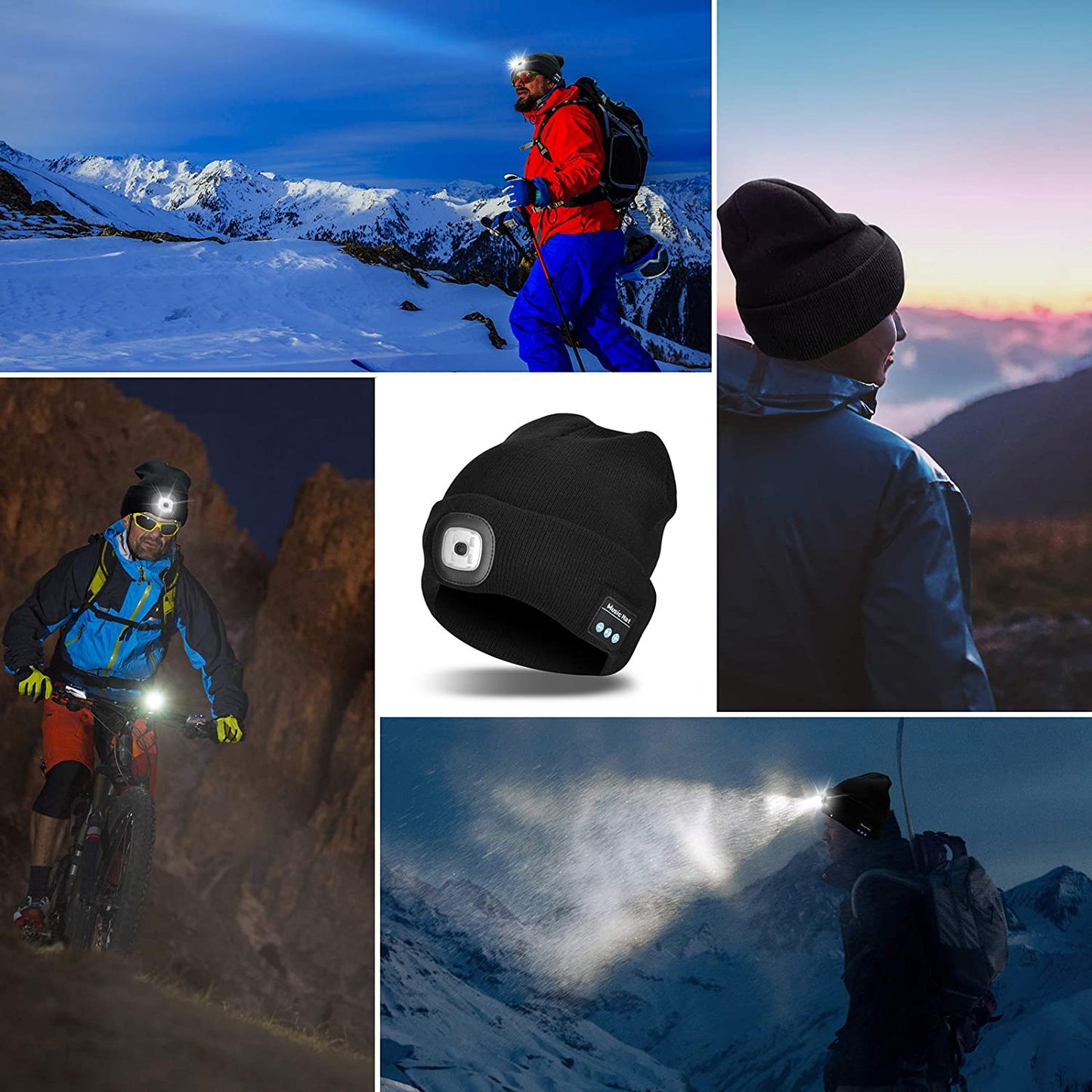 Koadclo | Bluetooth Beanie Hat with Light – Wireless Headphones Beanie for Winter & Hands-Free Calling