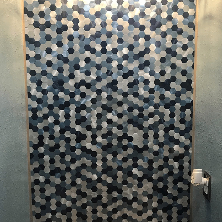 Koadclo | Modern Peel & Stick Metal Mosaic Tile - Hexagon & Subway Options