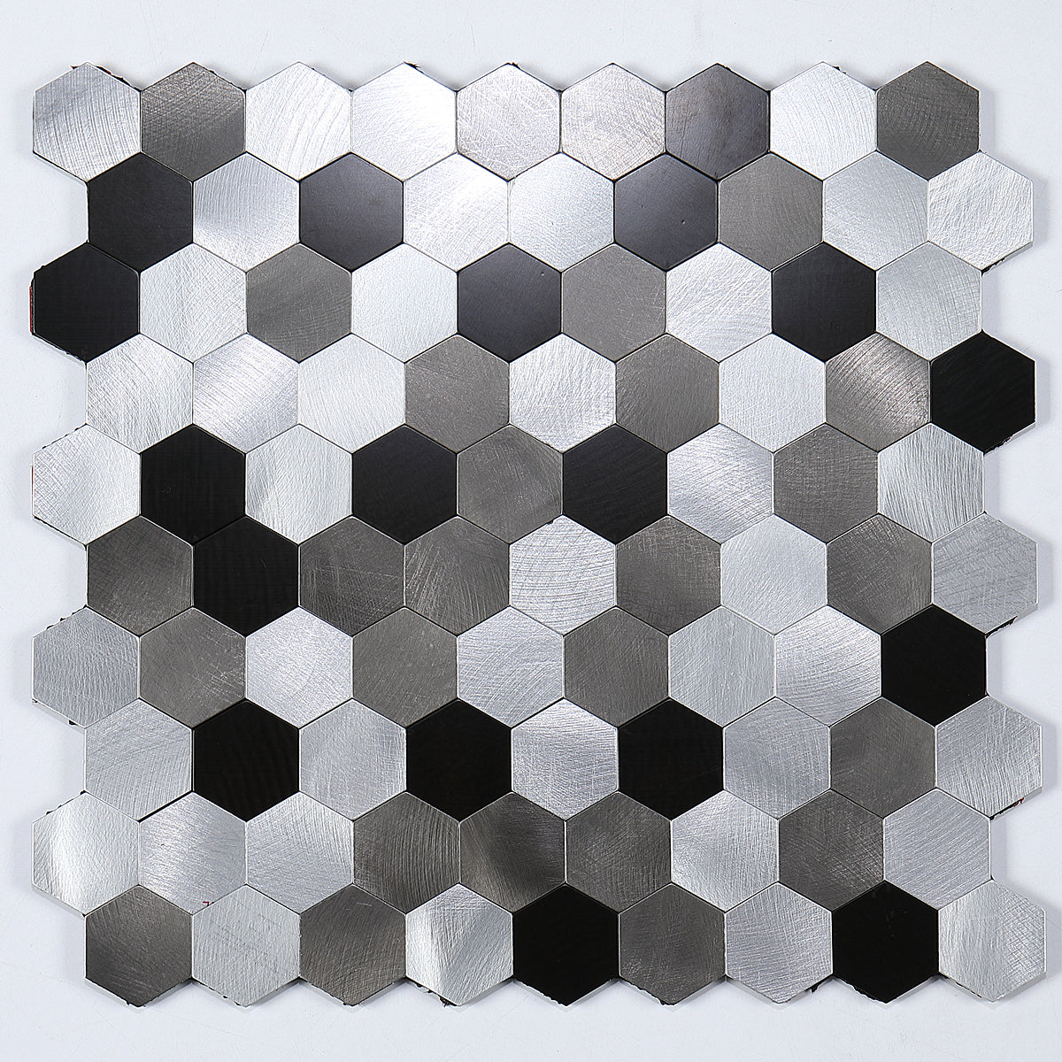 Koadclo | Modern Peel & Stick Metal Mosaic Tile - Hexagon & Subway Options