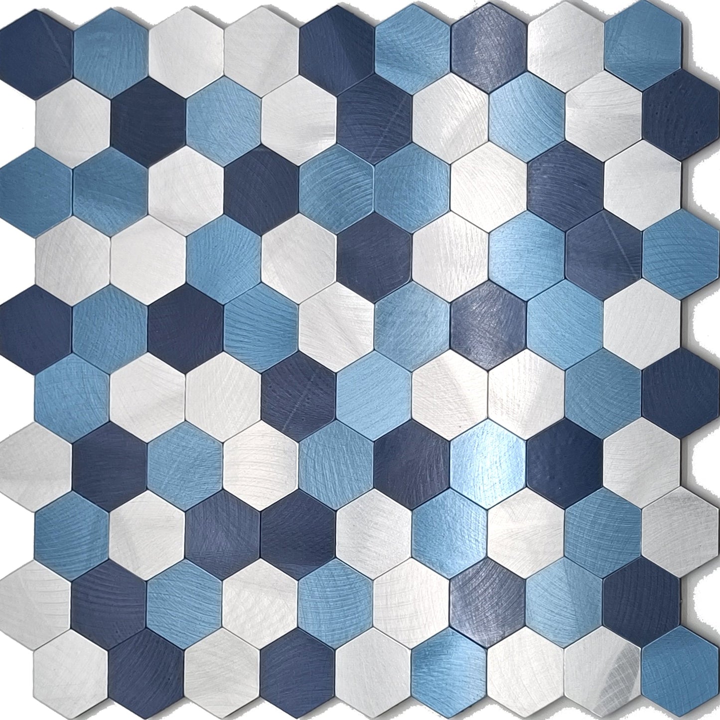 Koadclo | Modern Peel & Stick Metal Mosaic Tile - Hexagon & Subway Options
