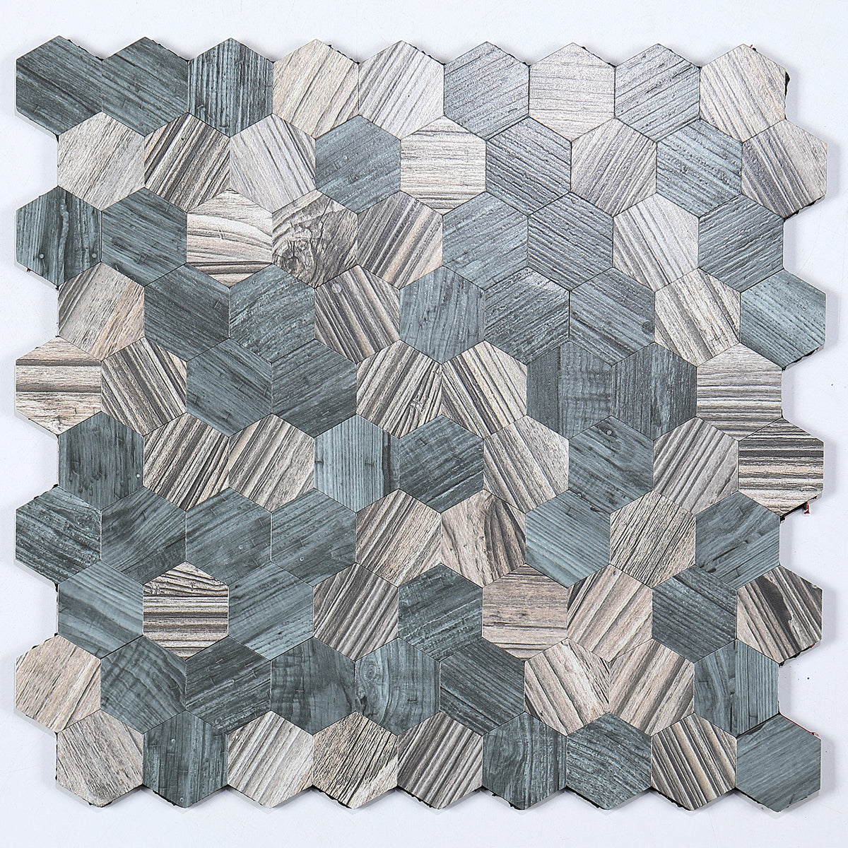 Koadclo | Modern Peel & Stick Metal Mosaic Tile - Hexagon & Subway Options