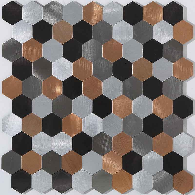 Koadclo | Modern Peel & Stick Metal Mosaic Tile - Hexagon & Subway Options