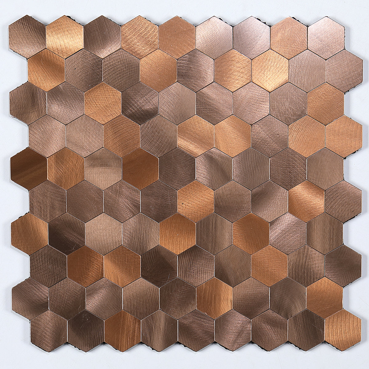 Koadclo | Modern Peel & Stick Metal Mosaic Tile - Hexagon & Subway Options