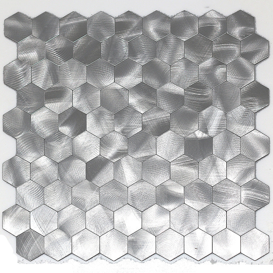 Koadclo | Modern Peel & Stick Metal Mosaic Tile - Hexagon & Subway Options