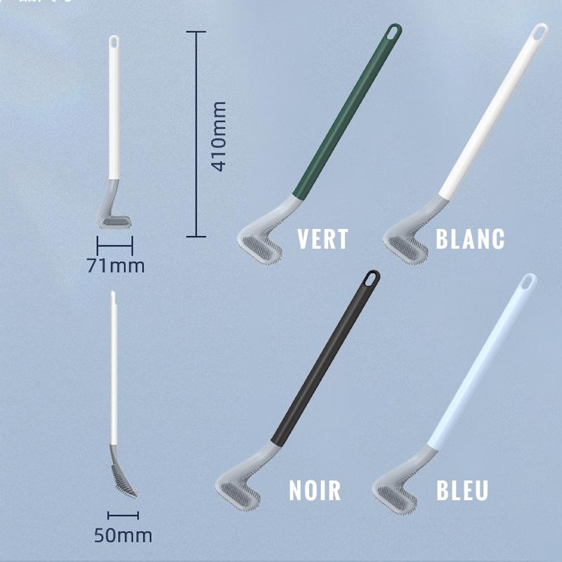Koadclo | Long Handle Toilet Brush – Stainless Steel for Deep Cleaning