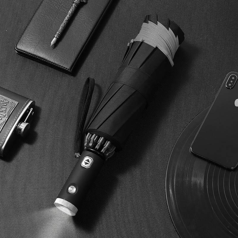 Koadclo | Automatic Foldable Umbrella – Compact Travel Umbrella with Reflective Edge