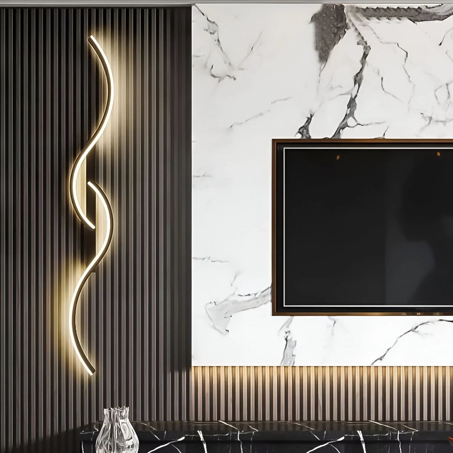 Koadclo | Modern Curved Wall Light for Indoor Ambient Illumination