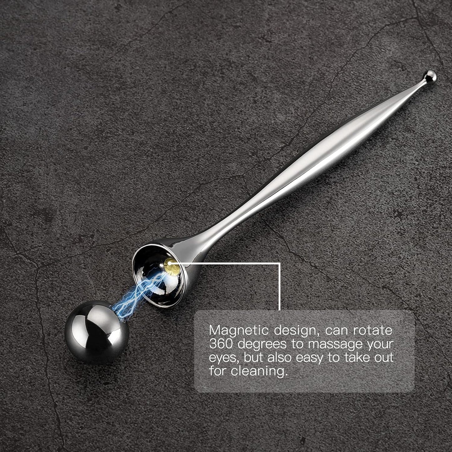 koadclo | Facial Roller - Stainless Steel Puffiness Massager