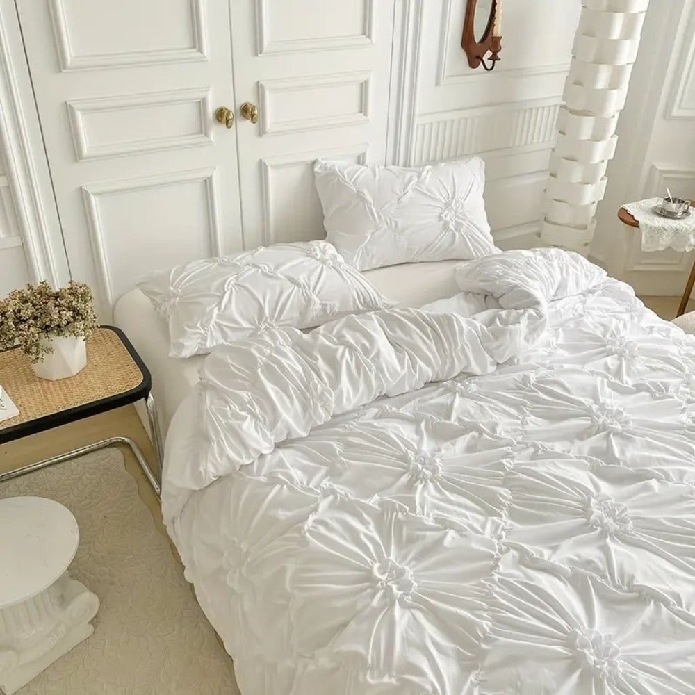 koadclo | Duvet Cover Set - Pinch Pleat Floral Design