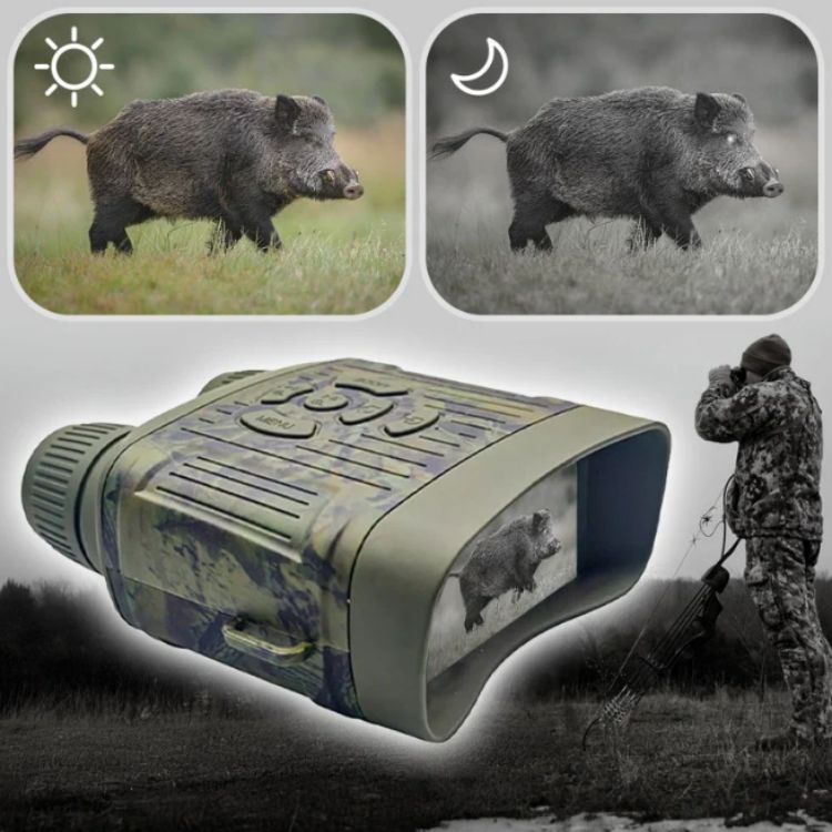 Amtn Club | OptiClear Night Vision Binoculars – 1000ft Infrared, HD Display for Hunting & Surveillance