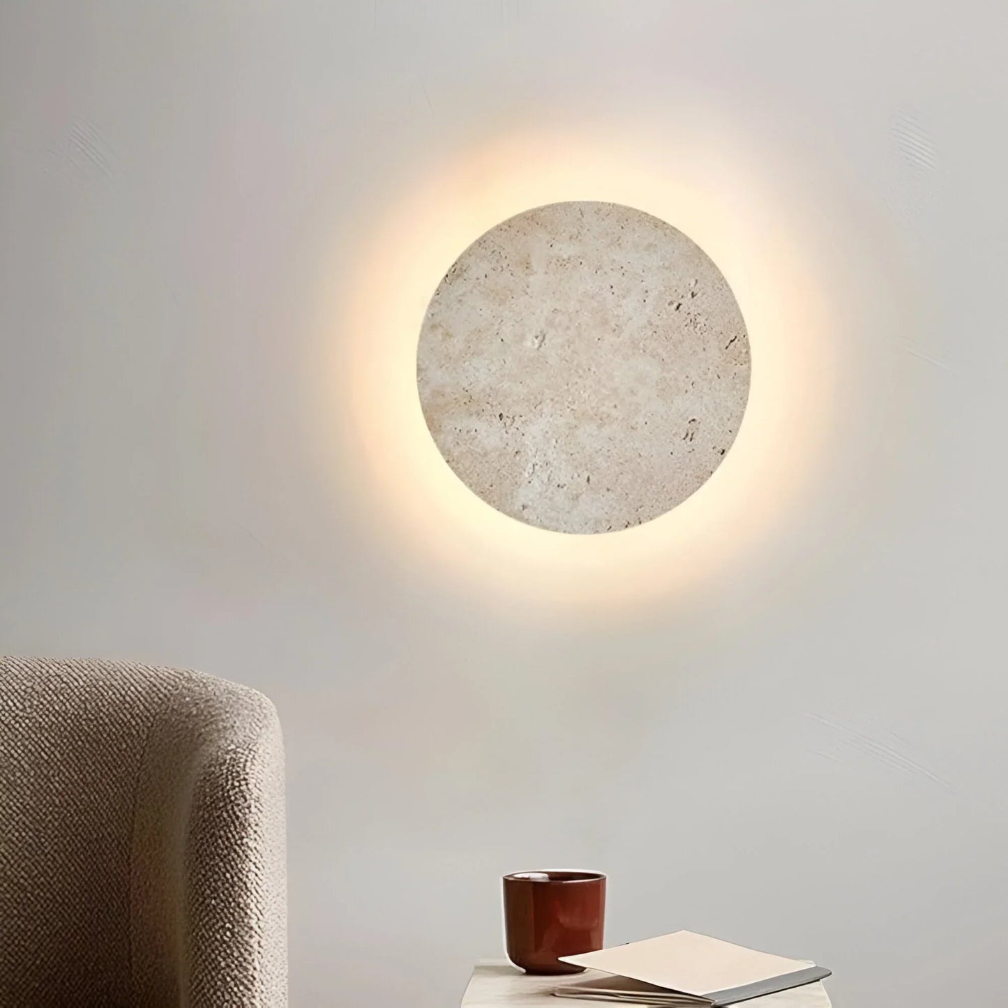 Koadclo | TerraLume - Round Stone Wall Light