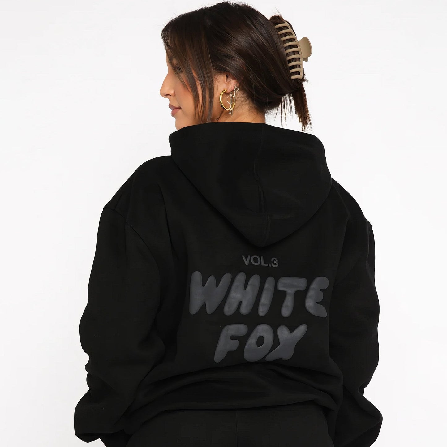 WhiteFox Set – Women’s Two-Piece Hoodie & Pants Tracksuit