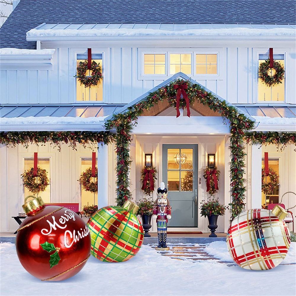 Koadclo | Inflatable Christmas Decoration Ball – Outdoor PVC Lighted Ornament