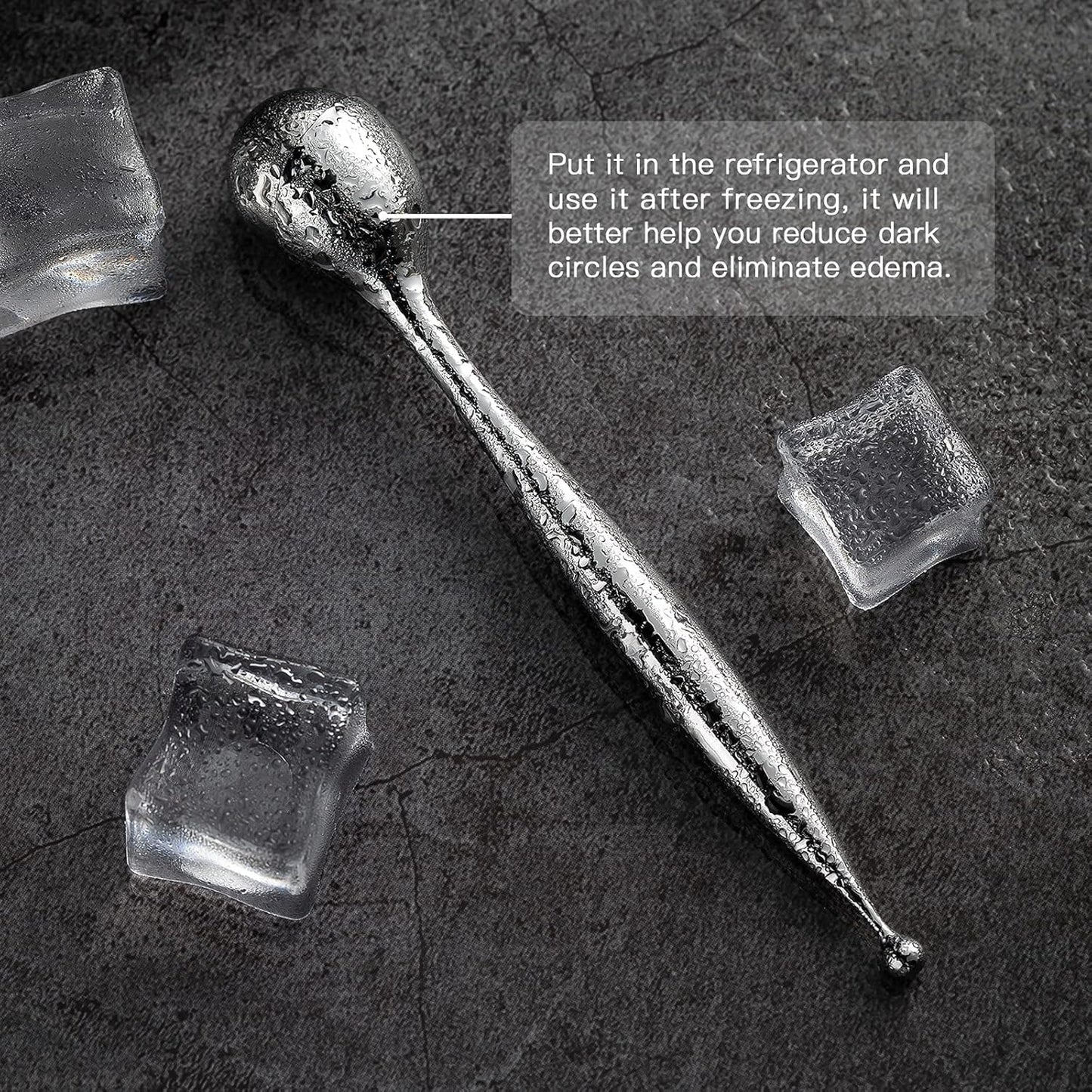 koadclo | Facial Roller - Stainless Steel Puffiness Massager