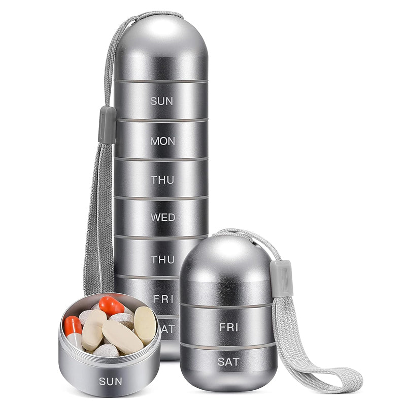 Koadclo | 7-Day Portable Pill Organizer for Travel