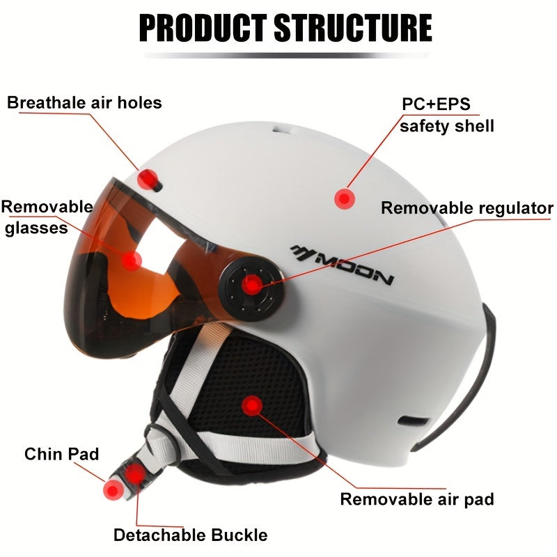 koadclo| High-Quality Ski Helmet with Removable Parts – Safe & Comfortable for Outdoor Activities