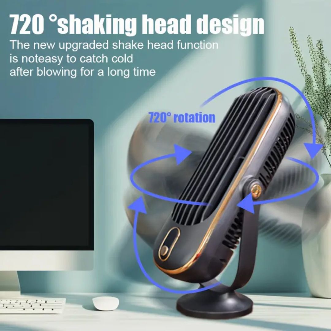 Amtn Club | Coolux – Ultra-Quiet USB Desktop Fan – Portable Personal Cooling Fan