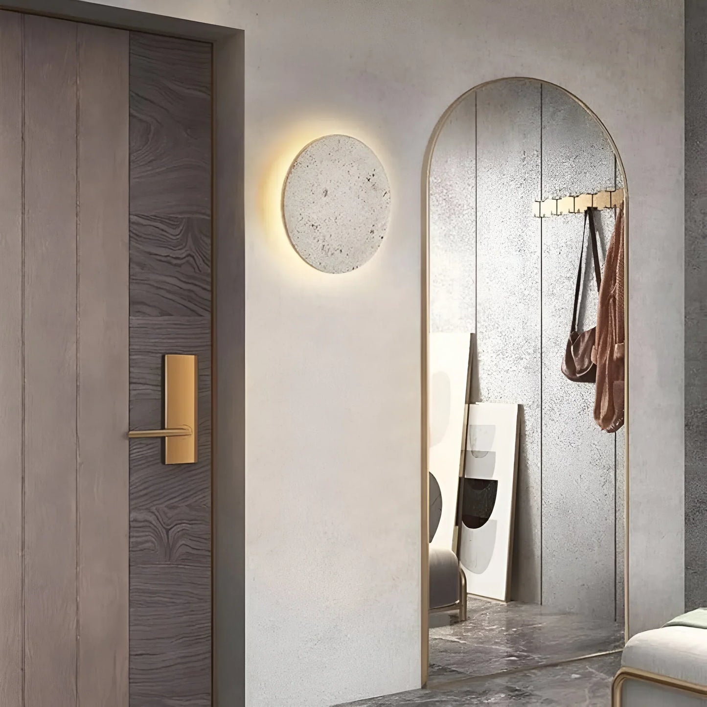 Koadclo | TerraLume - Round Stone Wall Light