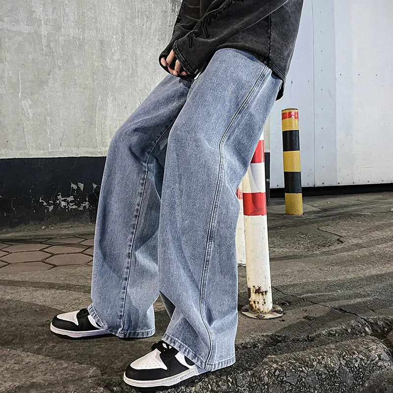Andren | Men’s Casual Baggy Wide-Leg Jeans