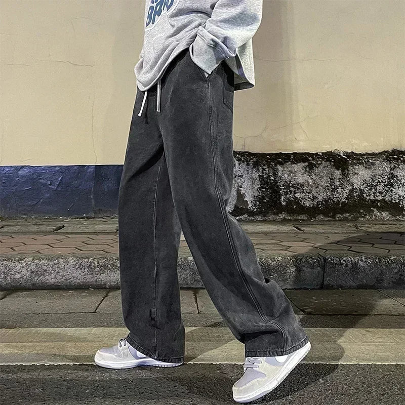 Andren | Men’s Casual Baggy Wide-Leg Jeans