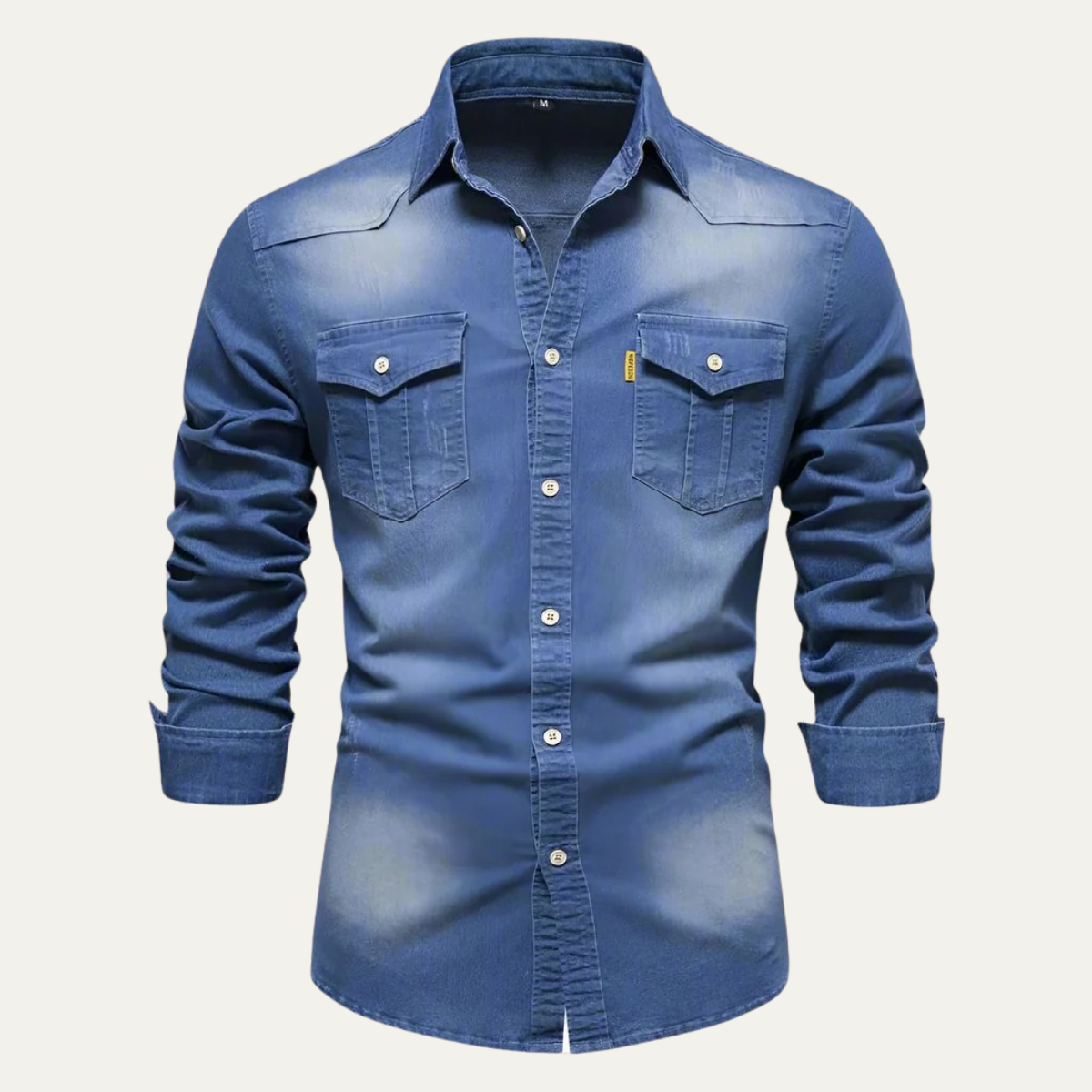 Ashlin | Men’s Denim Casual Shirt – Koadclo